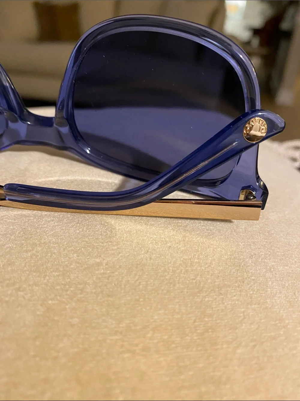 Talbots Blue Sunglasses with Red Case - Picture 5 of 11